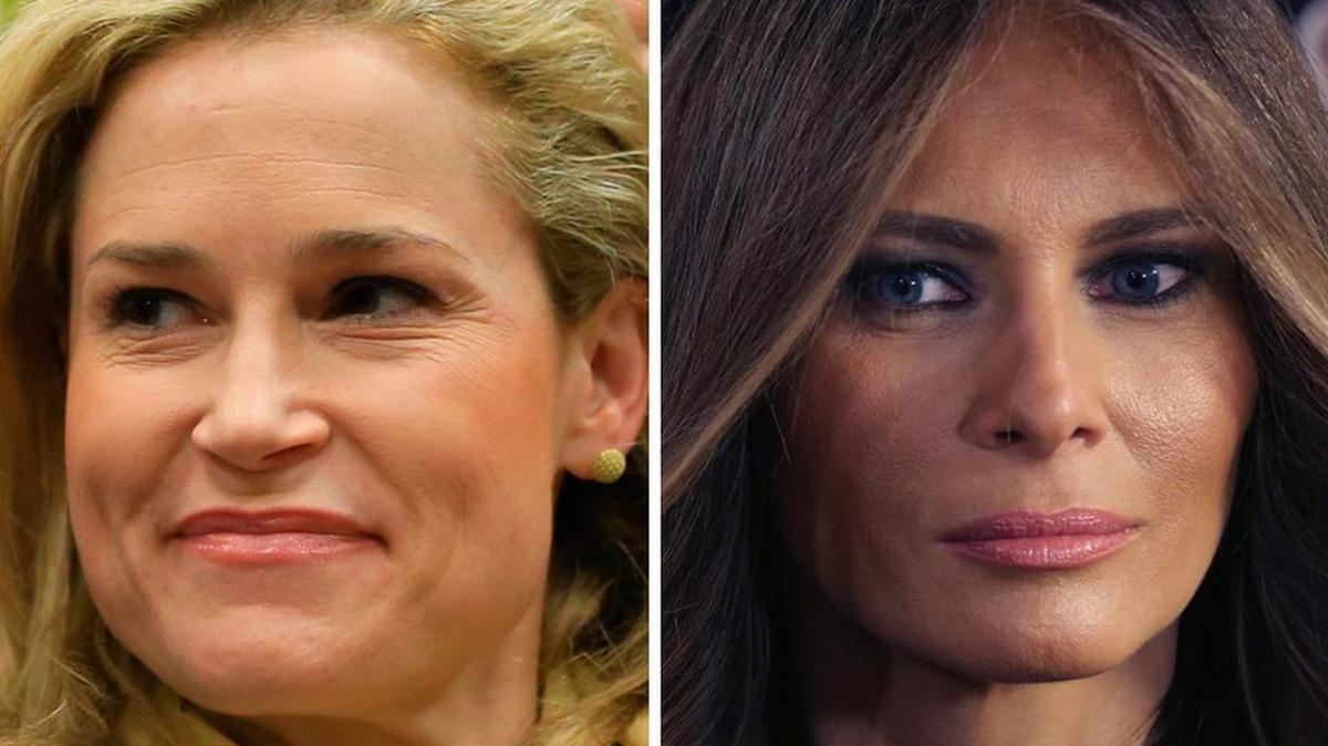 Heidi Cruz y Melania Trump