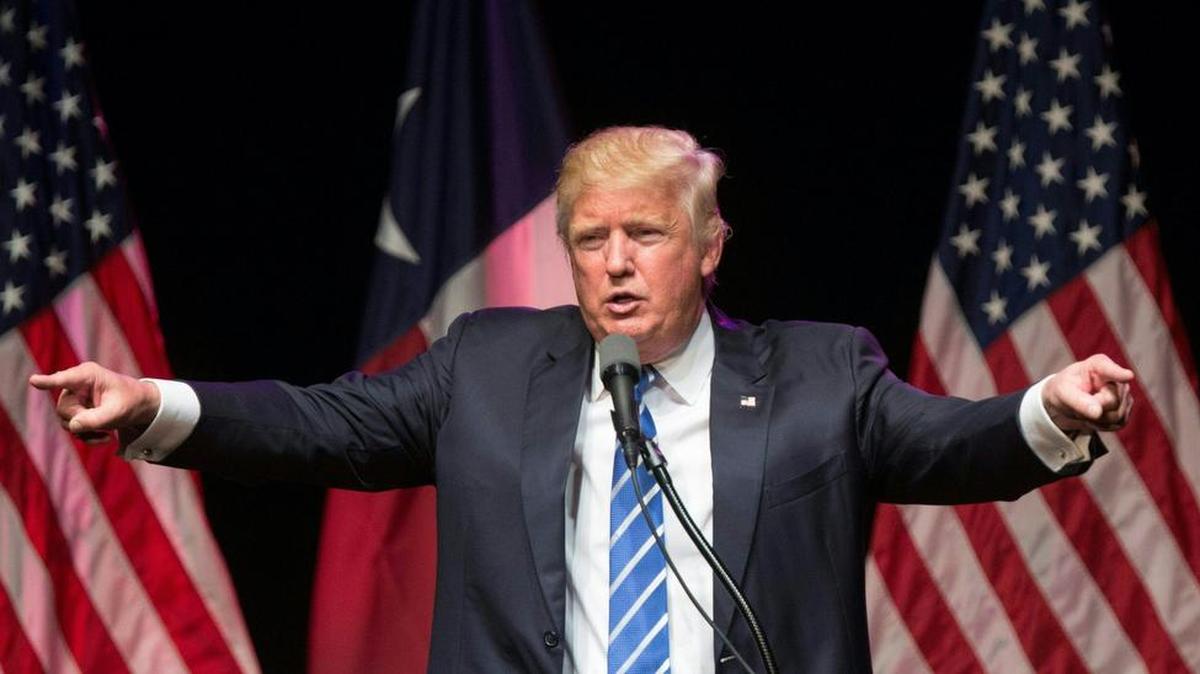El aspirante republicano a la presidencia de Estados Unidos, Donald Trump.
