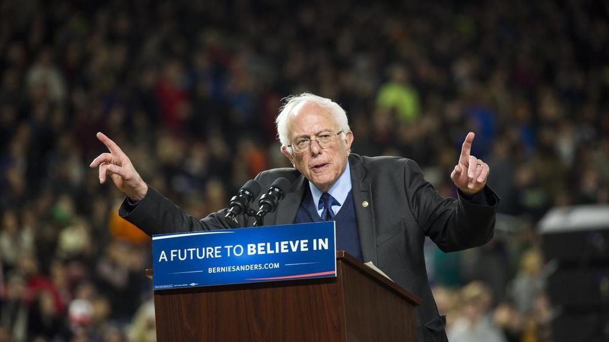 El senator Bernie Sanders, precandidato presidencial.