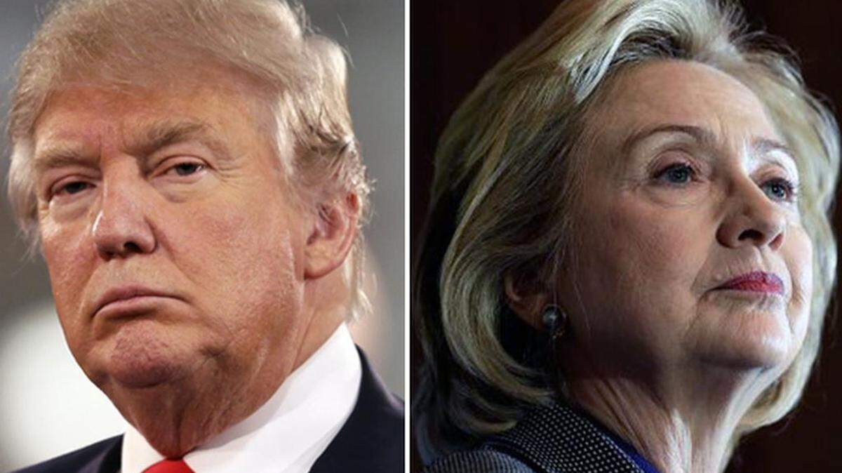 Donald Trump y Hillary Clinton. 
