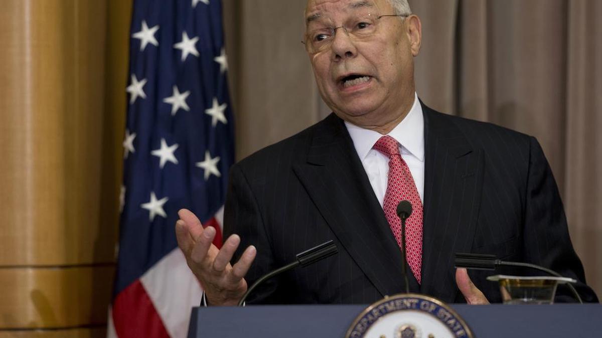 El ex secretario de Estado Colin Powell en Washington.
