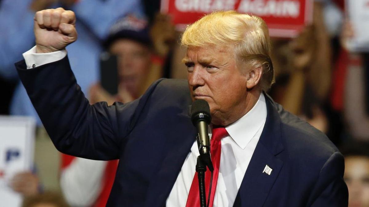El candidato presidencial de Donald Trump.