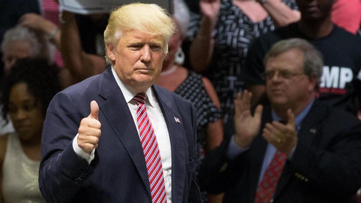 El candidato republicano a la Casa Blanca, Donald Trump durante un acto electoral en Austin, Texas.
