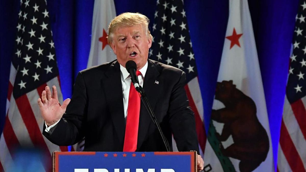 El virtual candidato de su partido a la Casa Blanca, el magnate Donald Trump.