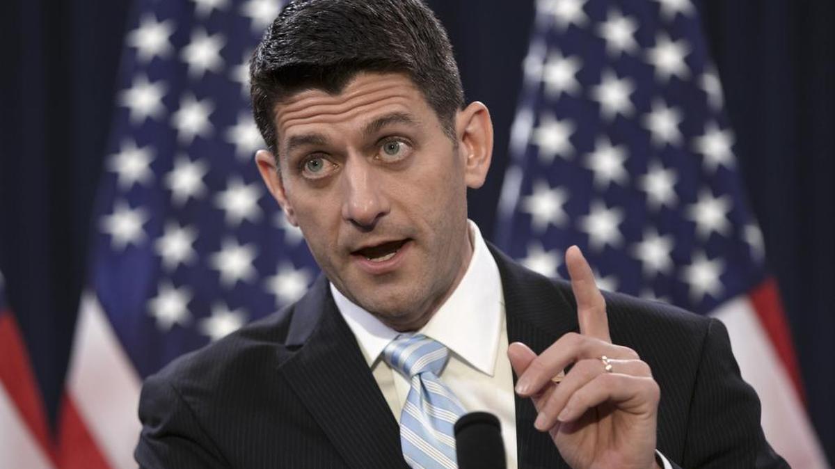 En esta foto del 23 de marzo de 2016, el presidente de la Cámara Paul Ryan de Wisconsin habla en el Capitolio en Washington.