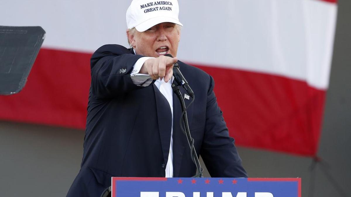 El candidato del Partido Republicano a la Casa Blanca durante un evento en Miami, Florida el 2 de noviembre de 2016.