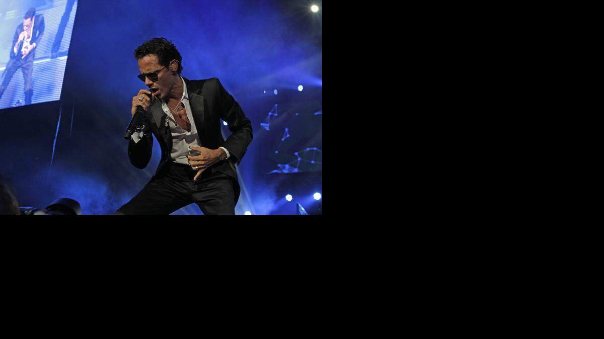 Marc Anthony en vivo. Imagen de archivo.
