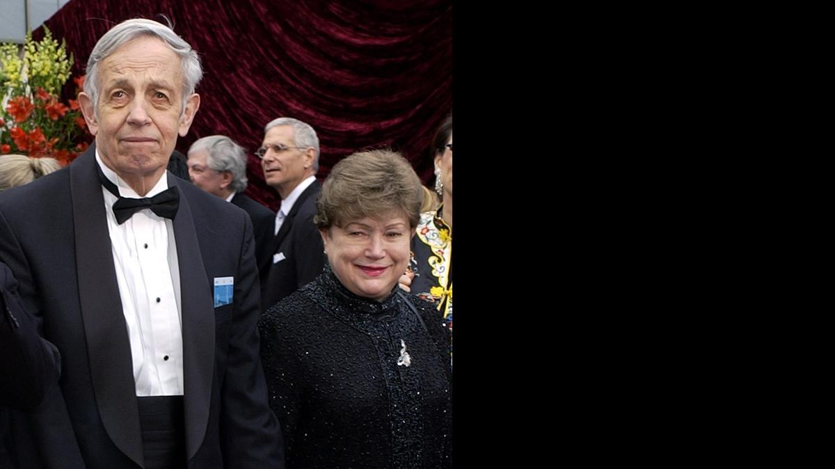 
John Nash y su esposa Alicia en una foto tomada en Los Angeles.

