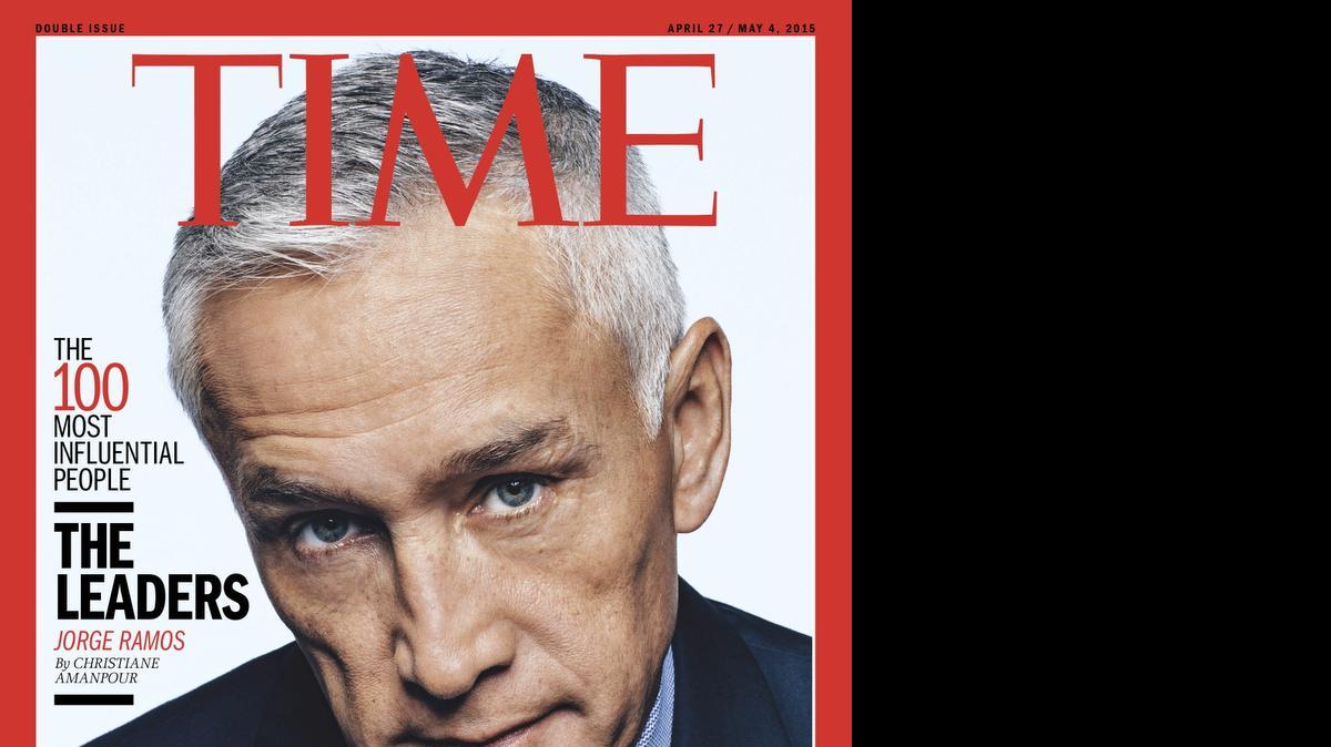 
El periodista mexicano Jorge Ramos, elegido una de las cien personas más influyentes del mundo por la revista Time, dijo a Efe que tras este reconocimiento subyace el "poder de 60 millones de latinos en EE.UU., el poder de millones de inmigrantes". El artículo escrito sobre Ramos para Time, una de las cinco diferentes portadas de la revista para abril, quedó en manos de Christiane Amanpour, prestigiosa periodista del canal estadounidense CNN.
