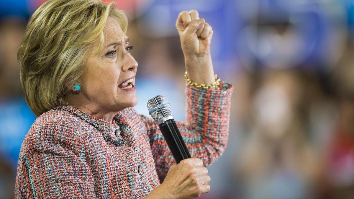 Hillary Clinton, candidata demócrata a la presidencia, durante un evento de campaña en Virginia.