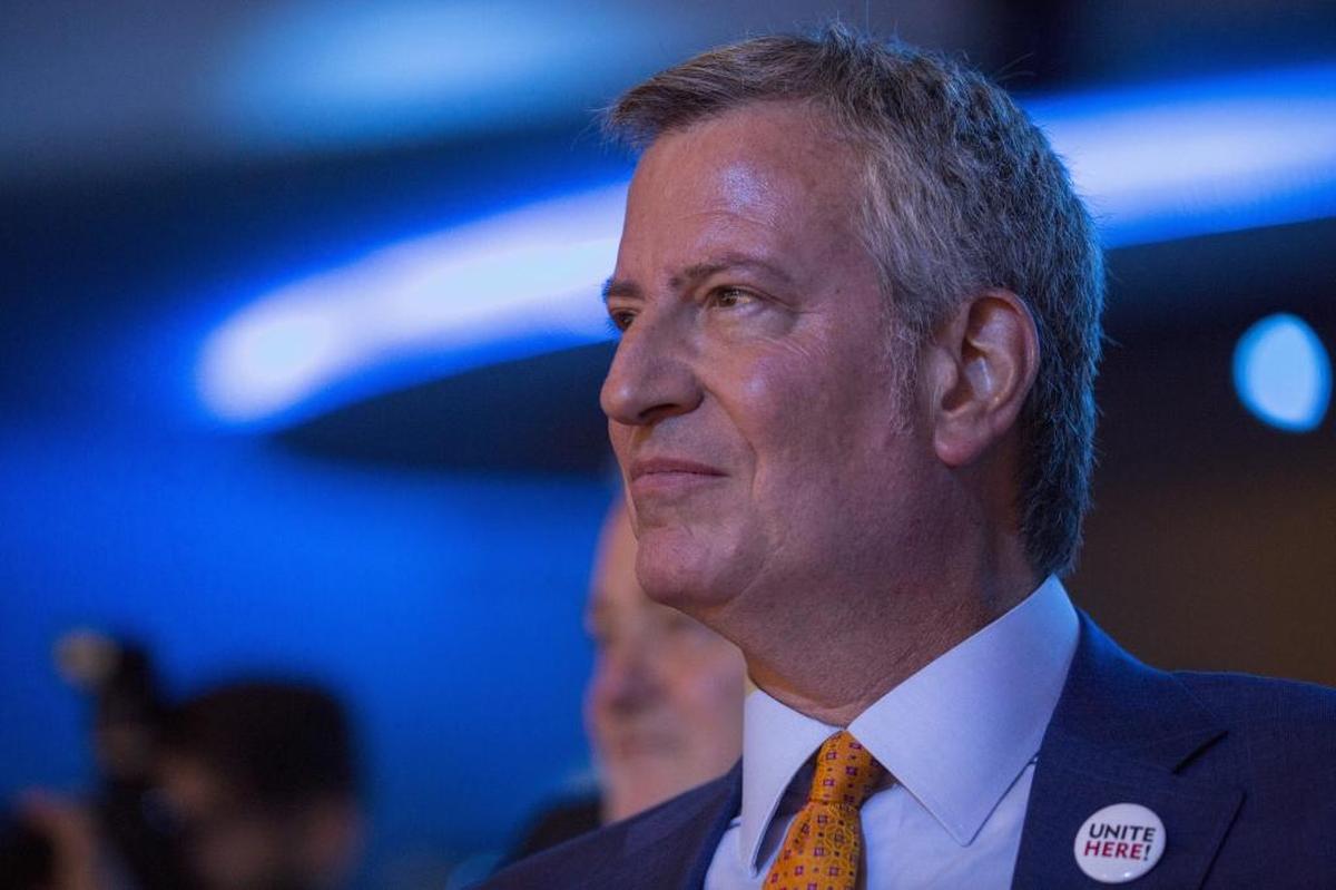El alcalde de la ciudad de Nueva York Bill de Blasio en una foto de archivo de junio 24 del 2017 en el Hotel Fontainebleau de Miami Beach.