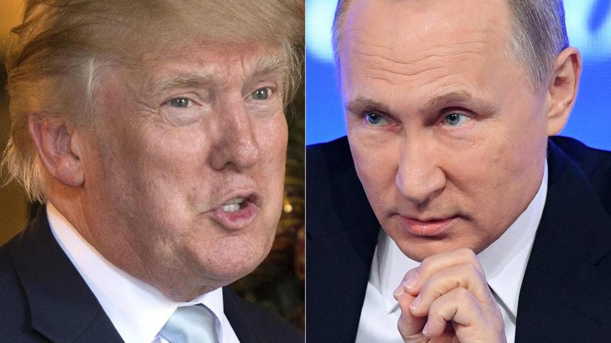 El presidente electo Donald Trump y el presidente de Rusia, Vladimir Putin.
