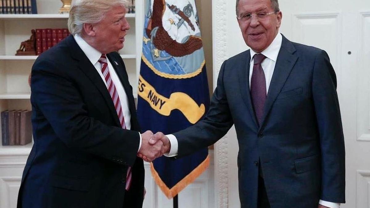 El canciller ruso Sergey Lavrov y el presidente Donald Trump en la Casa Blanca la semana pasada.