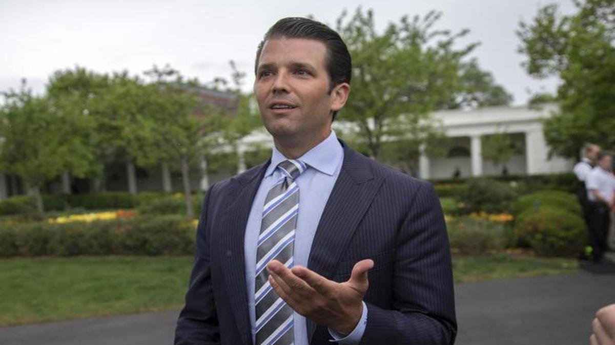 Fotografía de archivo tomada el 17 de abril de 2017 que muestra a Donald Trump Jr., hijo del presidente de Estados Unidos, Donald Trump, en Washington (Estados Unidos).