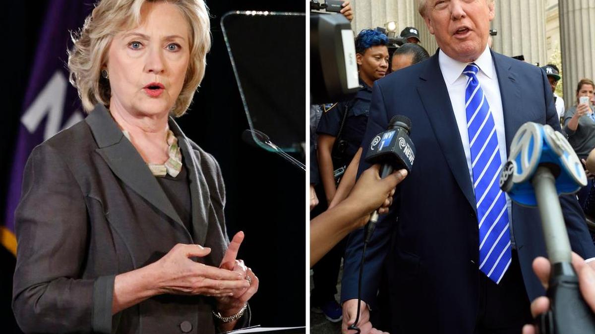 
Hillary Clinton y Donald Trump.
