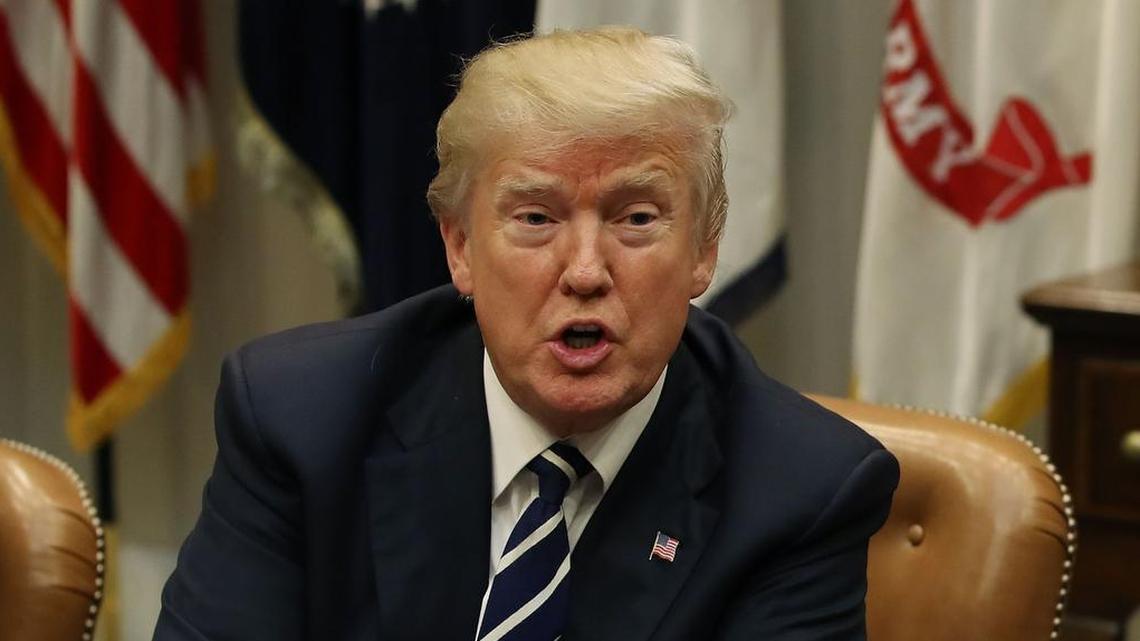 El presidente Donald Trump en una reunión en la Casa Blanca, el 9 de enero del 2018.