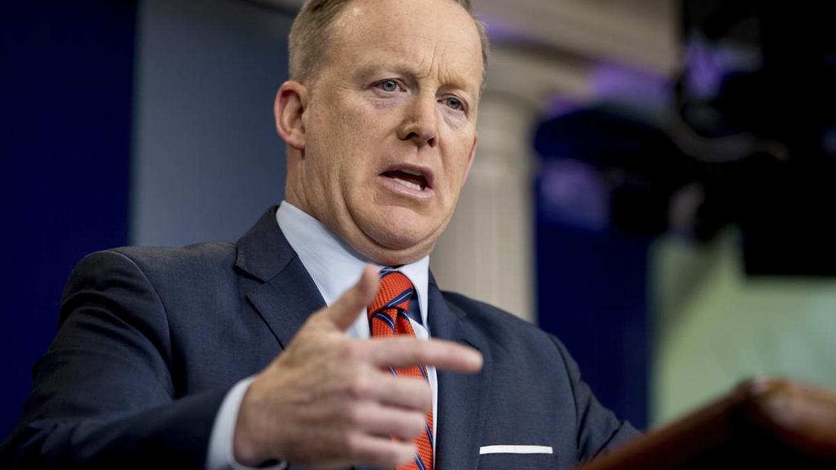 El secretario de Prensa de la Casa Blanca Sean Spicer.