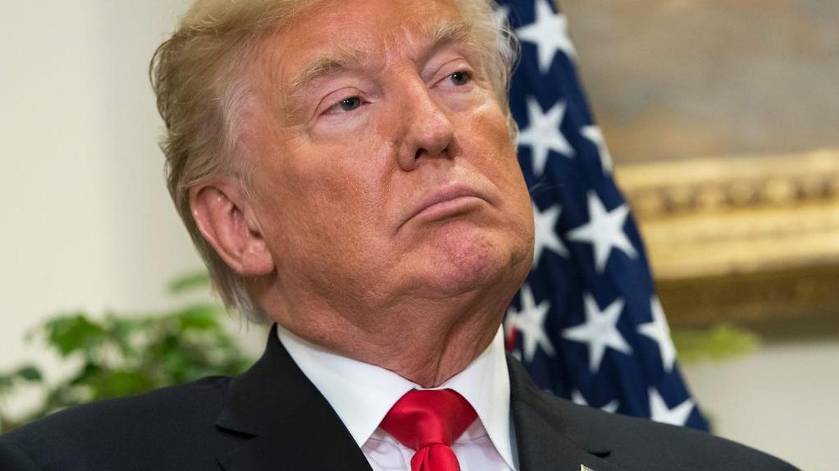 El presidente de los Estados Unidos, Donald Trump durante un evento en la Sala Roosevelt de la Casa Blanca en Washington, DC.