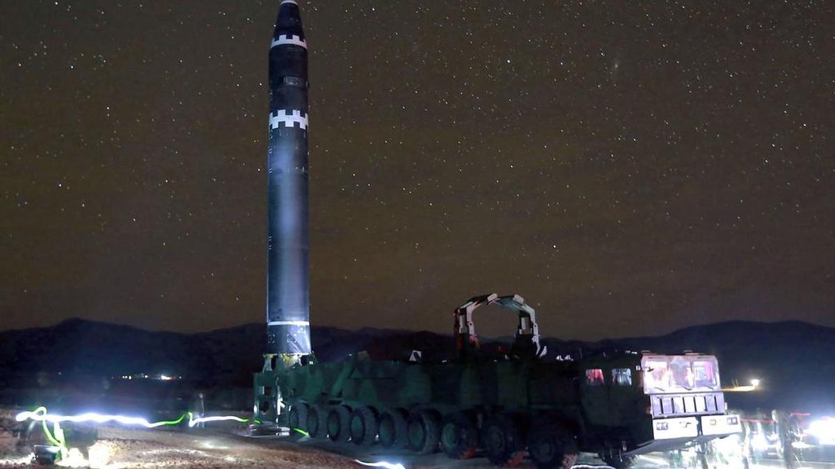 El misil norcoreano Hwasong-15, que es capaz de llegar a cualquier territorio de los Estados Unidos.