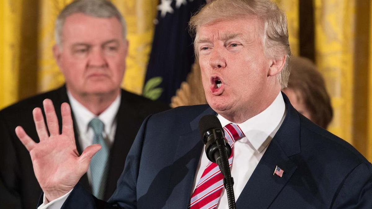 El presidente de Estados Unidos, Donald Trump, en la Casa Blanca el 5 de junio de 2017.