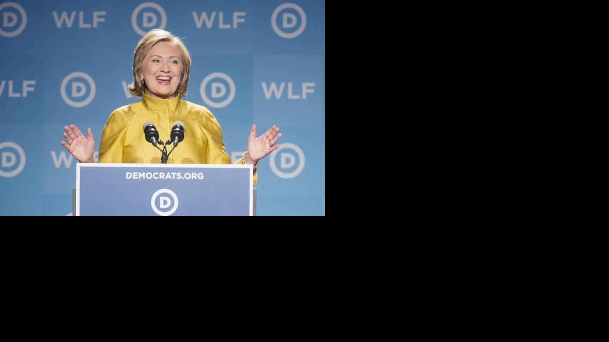 <cutline_leadin>La ex</cutline_leadin> secretaria de Estado Hillary Clinton en la conferencia anual del Foro de Liderazgo de las Mujeres, en Washington DC, este viernes.