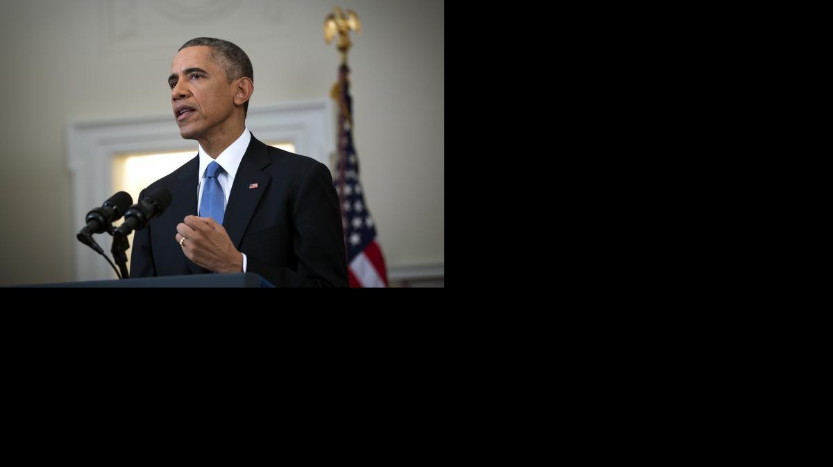 
El presidente Barack Obama explica la normalización de las relaciones diplómaticas entre Estados Unidos y Cuba, el miércoles 17 de diciembre del 2014, en la Casa Blanca. 
