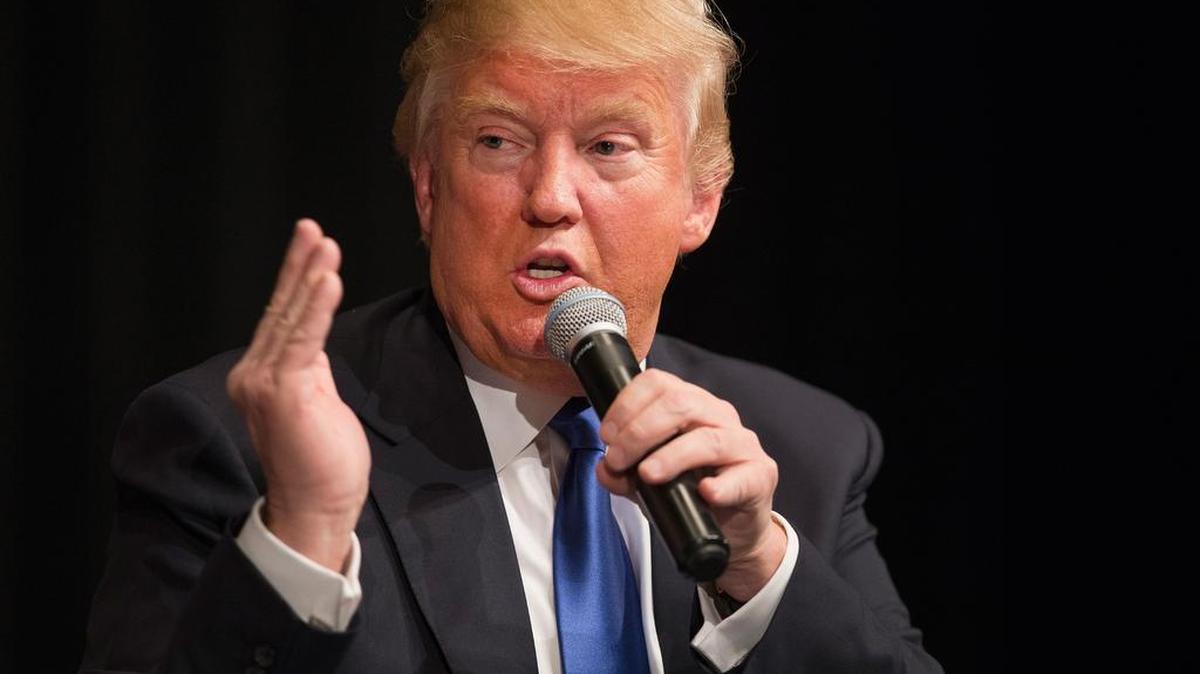 El precandidato republicano a la presidencia Donald Trump.