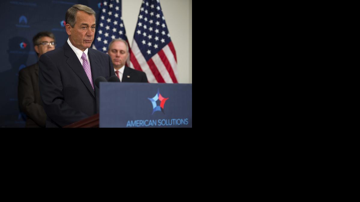 
El presidente de la Cámara de Representantes, el conservador John Boehner durante una rueda de prensa celebrada en el Capitolio, Washington, este martes.


