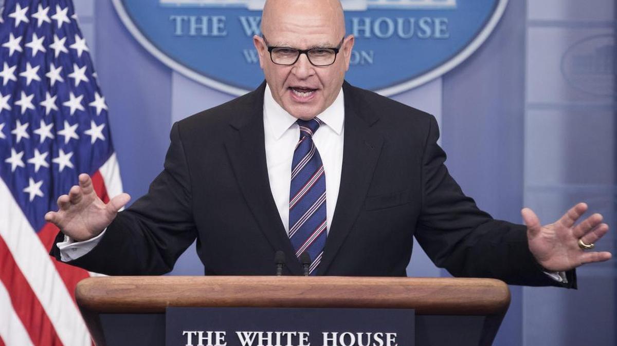 El principal asesor de seguridad nacional de la Casa Blanca, el teniente general H.R. McMaster, durante una rueda de prensa en la Casa Blanca, el 16 de mayo de 2017.