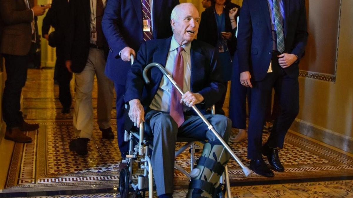 El senador John McCain en una fotografía tomada en Washington el 1 de diciembre del 2017.