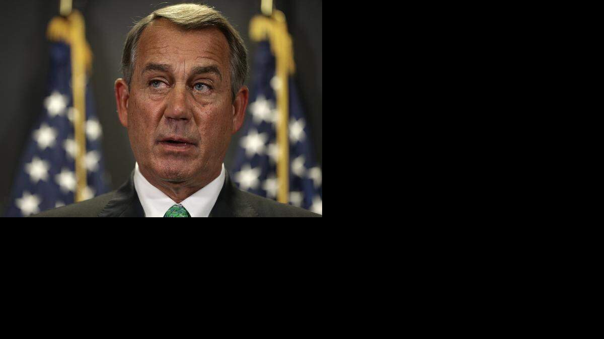 El presidente de la Cámara de Representantes, John Boehner. 