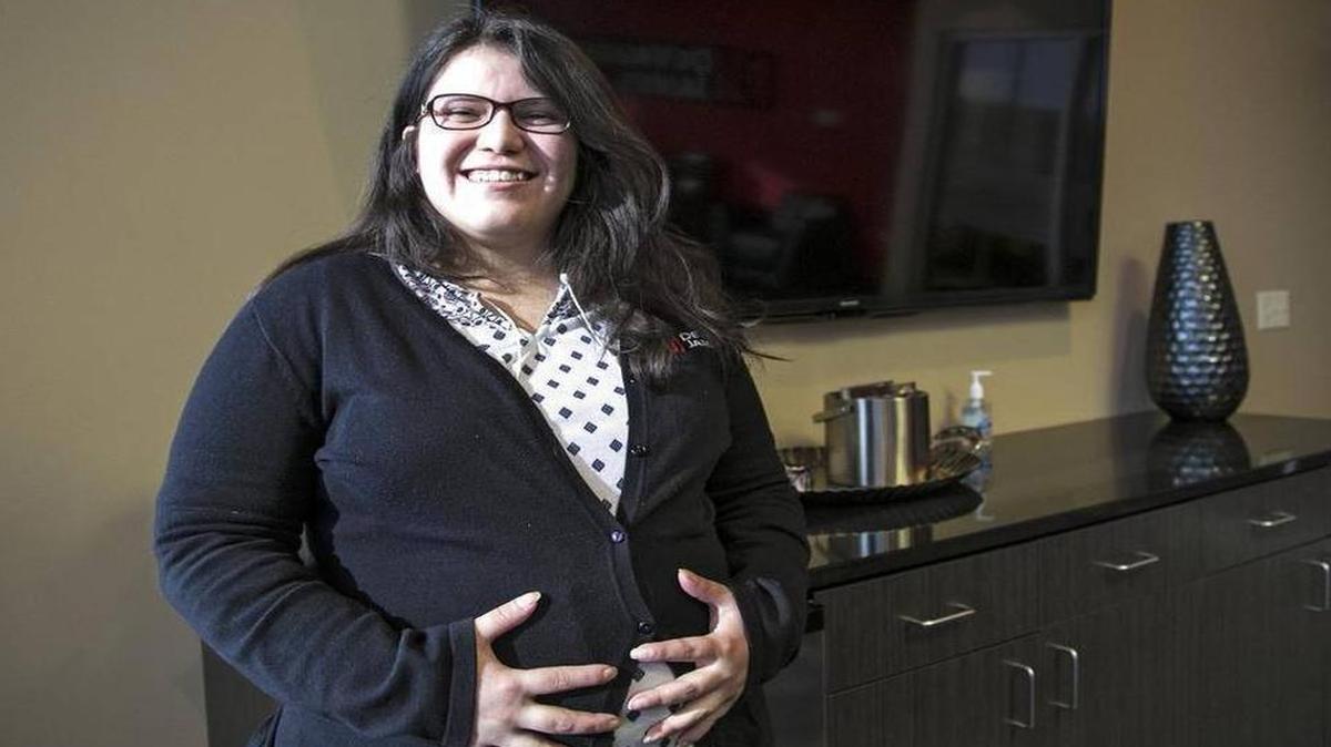 Vanessa Watson, de Wichita, Kansas, tiene cinco meses de embarazo.