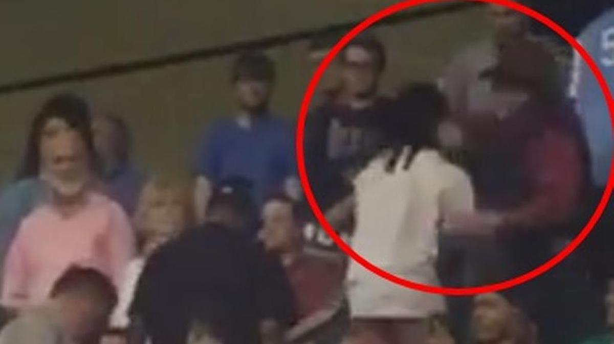 El momento en que John McGraw golpea a Rakeem Jones.
