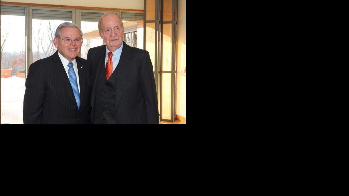 
El senador Bob Menéndez y el rey Juan Carlos
