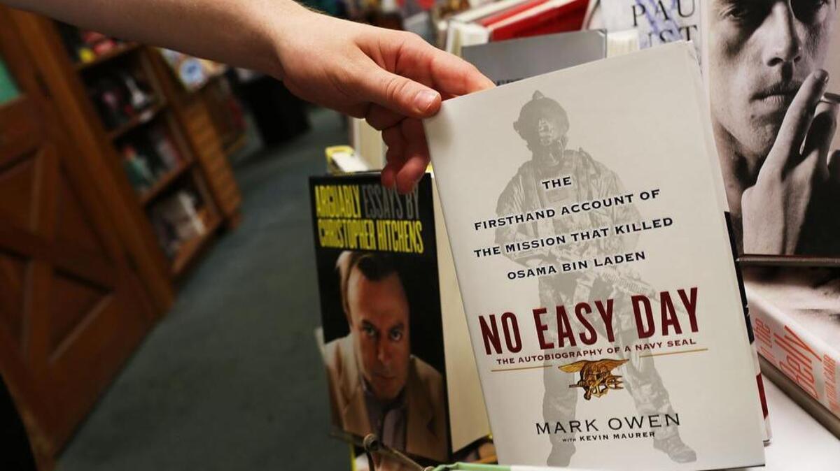Una copia del libro “No Easy Day” en una librería el 4 de septiembre de 2012 en Nueva York.