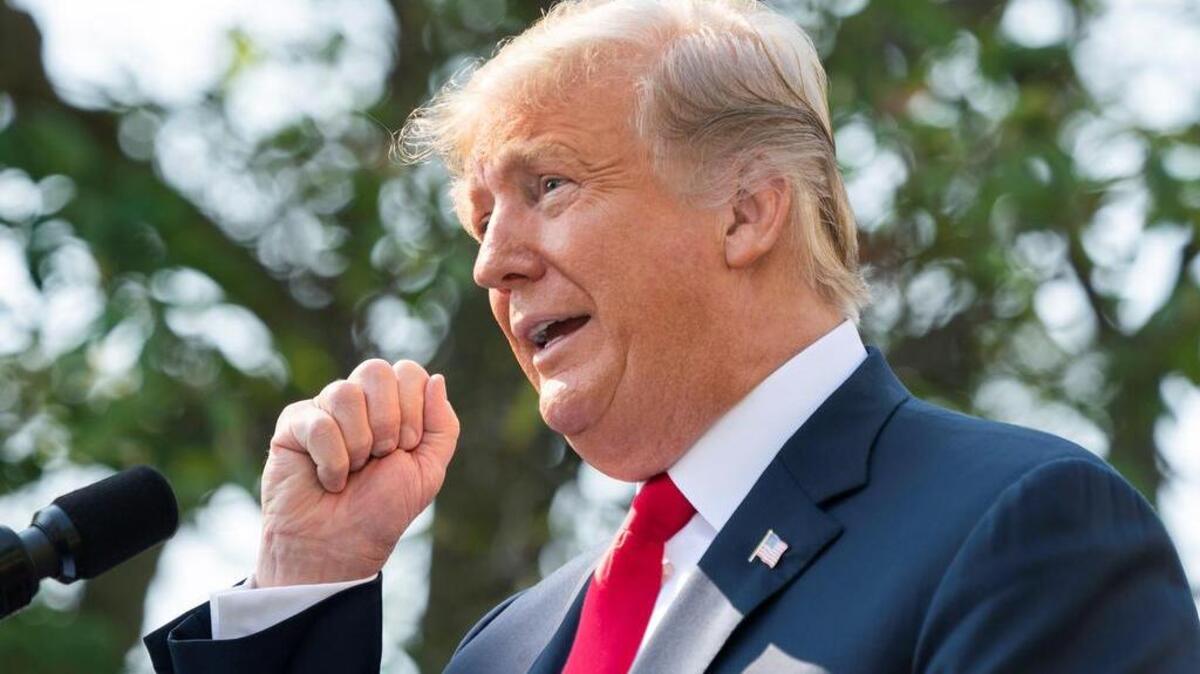 El presidente estadounidense, Donald Trump, ofrece una rueda de prensa sobre el nuevo acuerdo comercial entre Estados Unidos, méxico y Canadá, en la Casa Blanca, en Washington (Estados Unidos), el 1 de octubre de 2018.