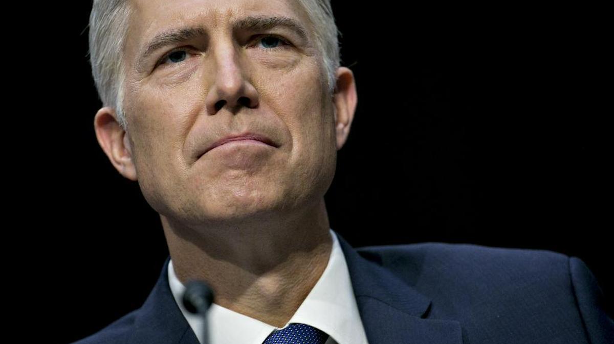 El juez Neil Gorsuch, nominado por el presidente, Donald Trump, para el Tribunal Supremo el lunes 20 de marzo de 2017.