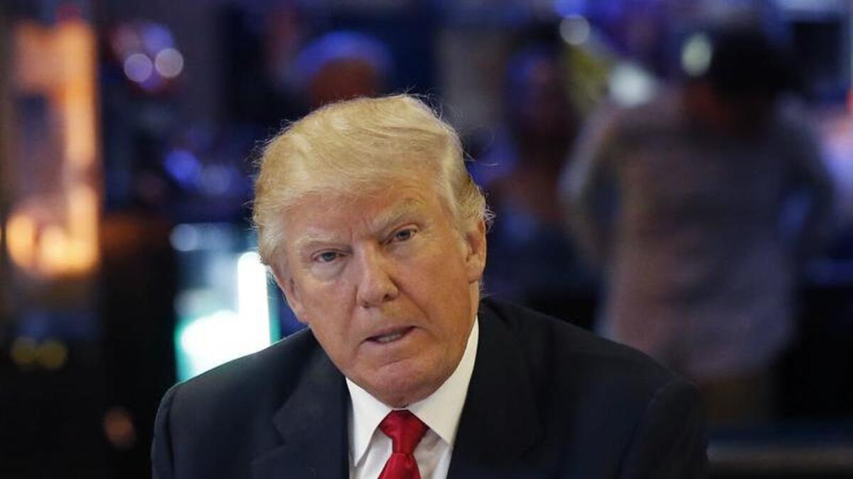 El candidato presidencial republicano Donald Trump durante un encuentro en Ohio.