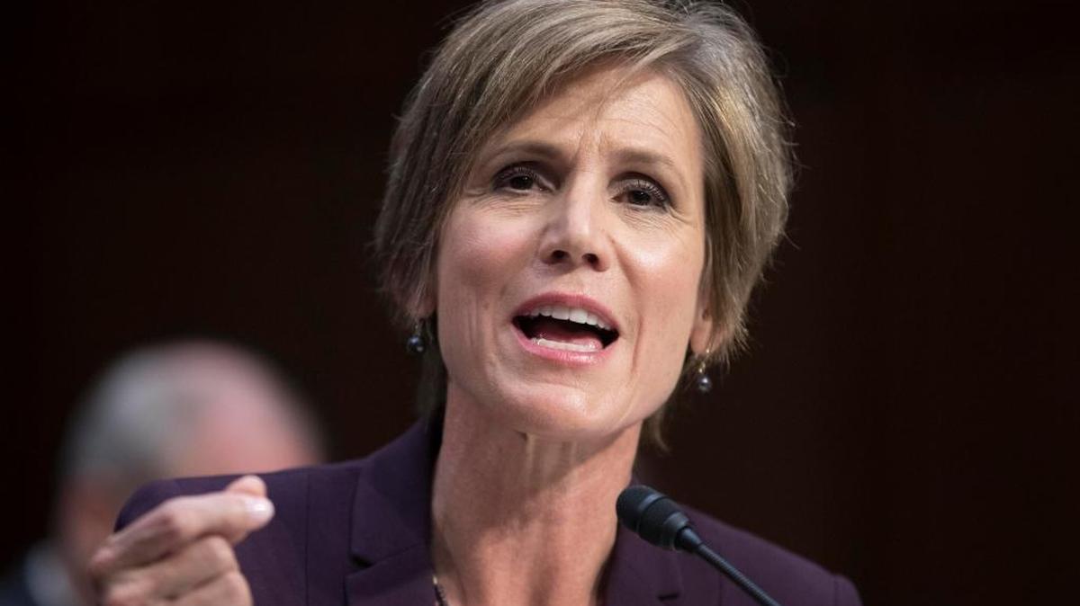 La ex secretaria de Justicia, Sally Yates, testifica ante la audiencia del subcomité del poder judicial del Senado titulado "La interferencia de Rusia en las elecciones estadounidenses de 2016" el lunes 8 de mayo de 2017, en el Capitolio de Washington, DC (EE.UU.)