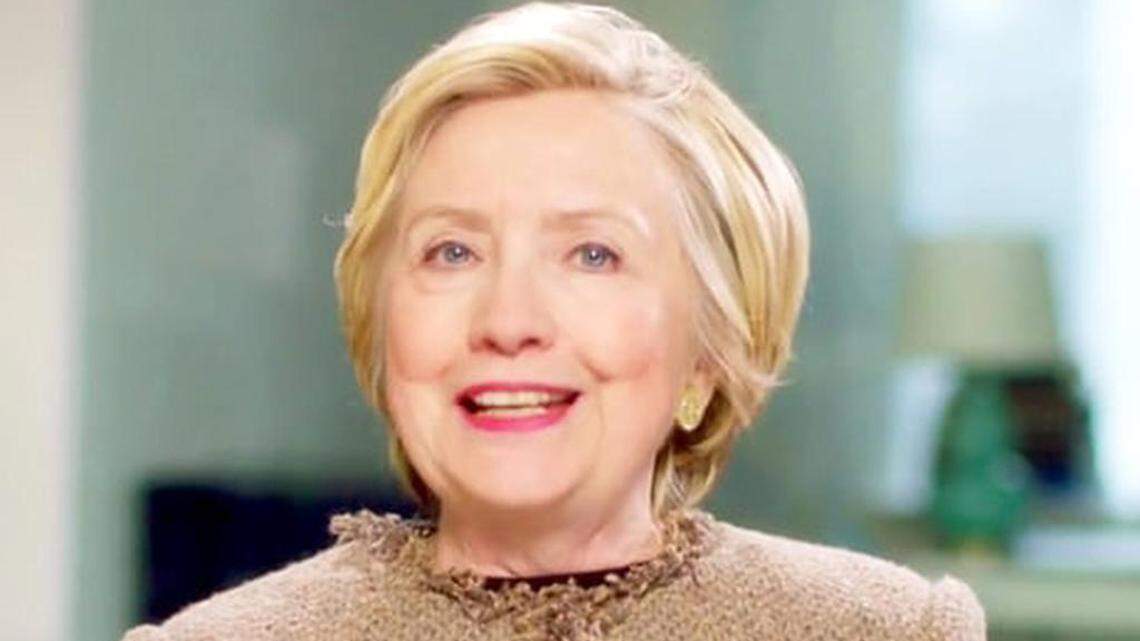 Hillary Clinton en un video elaborado para la conferencia “Makers” de mujeres líderes que se celebra esta semana en Rancho Palos Verdes (California).