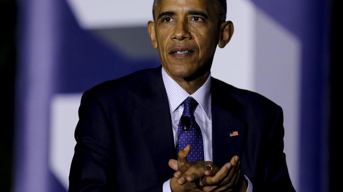 El presidente estadounidense, Barack Obama participa este lunes 3 de octubre de 2016, en una mesa redonda sobre el cambio climático, como parte del festival South By South Lawn, organizado por la Casa Blanca para fomentar ideas innovadoras en Washington (EE.UU.).