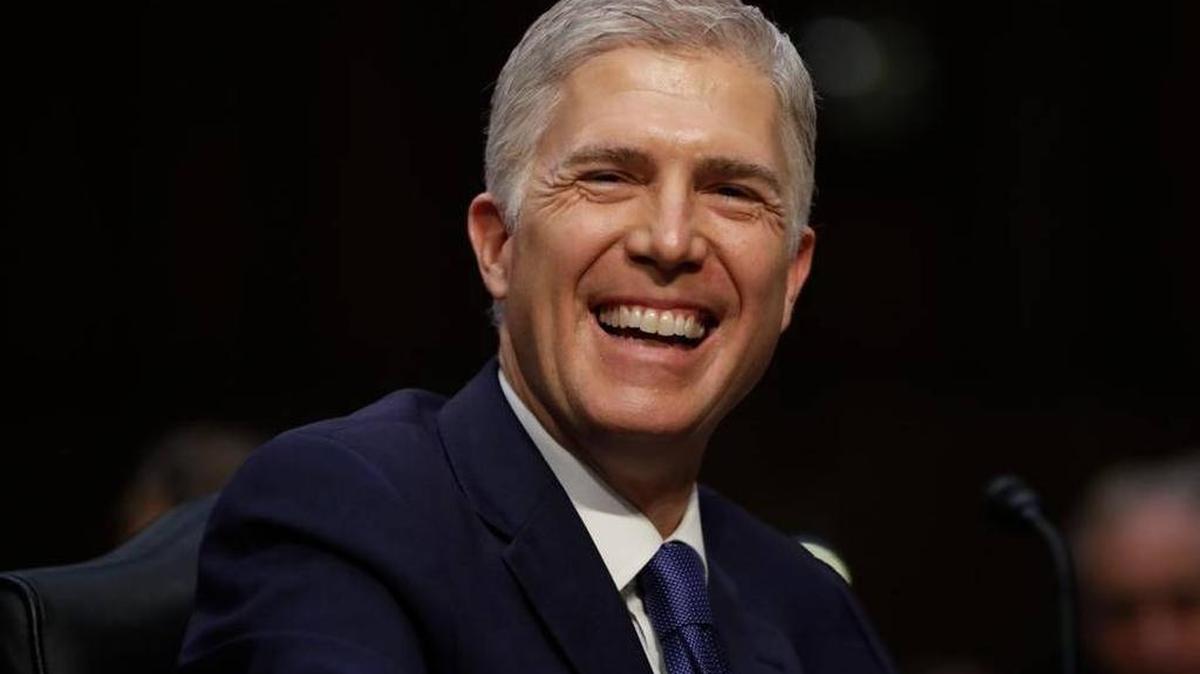 Neil Gorsuch, confirmado el viernes como nuevo magistrado de la Corte Suprema, en una audiencia de confirmación en marzo.