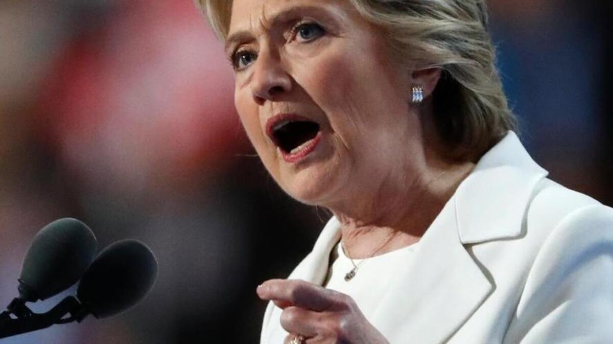 La candidata demócrata Hillary Clinton
