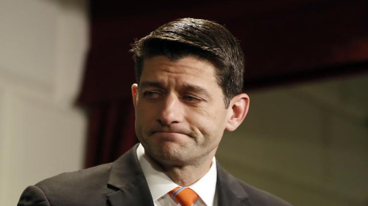 El presidente de la Cámara de Representantes, el republicano Paul Ryan.