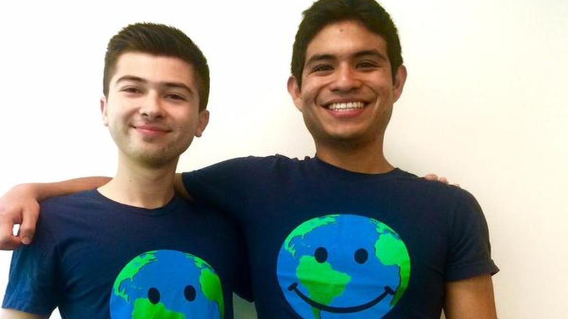 
Pedro David Espinoza y Dante Alvarado León, fundadores de SmileyGo.
