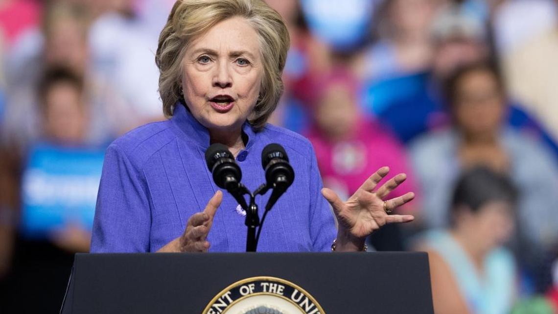 La candidata presidencial demócrata Hillary Clinton.