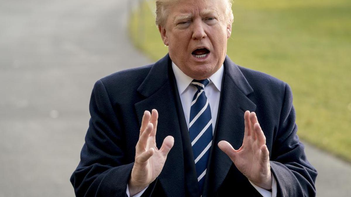 El presidente Donald Trump durante una rueda de prensa el sábado 2 de diciembre del 2017.