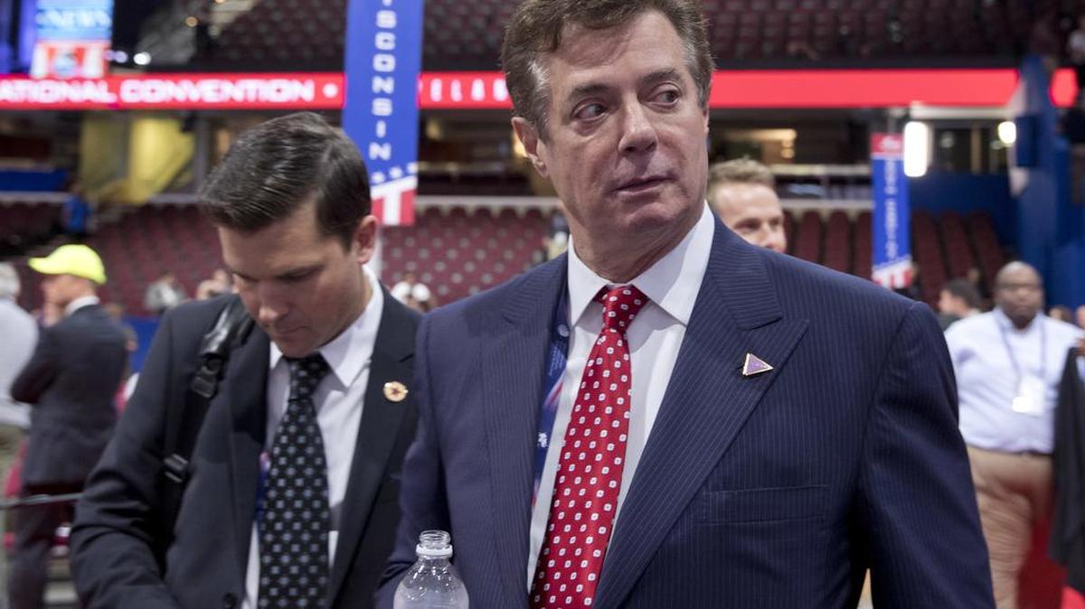 Paul Manafort durante la convención nacional del partido Republicano, el 18 de julio de 2016, cuando era jefe de campaña de Donald Trump.