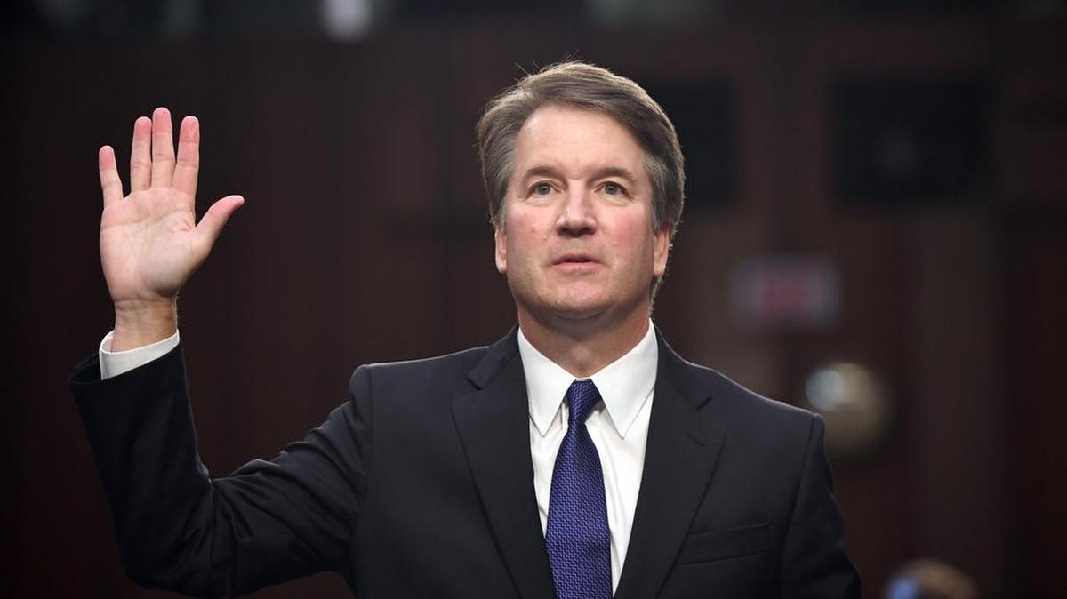 En esta foto de archivo tomada el 4 de septiembre de 2018, el juez Brett Kavanaugh durante su audiencia de confirmación del Comité Judicial del Senado de los EEUU.