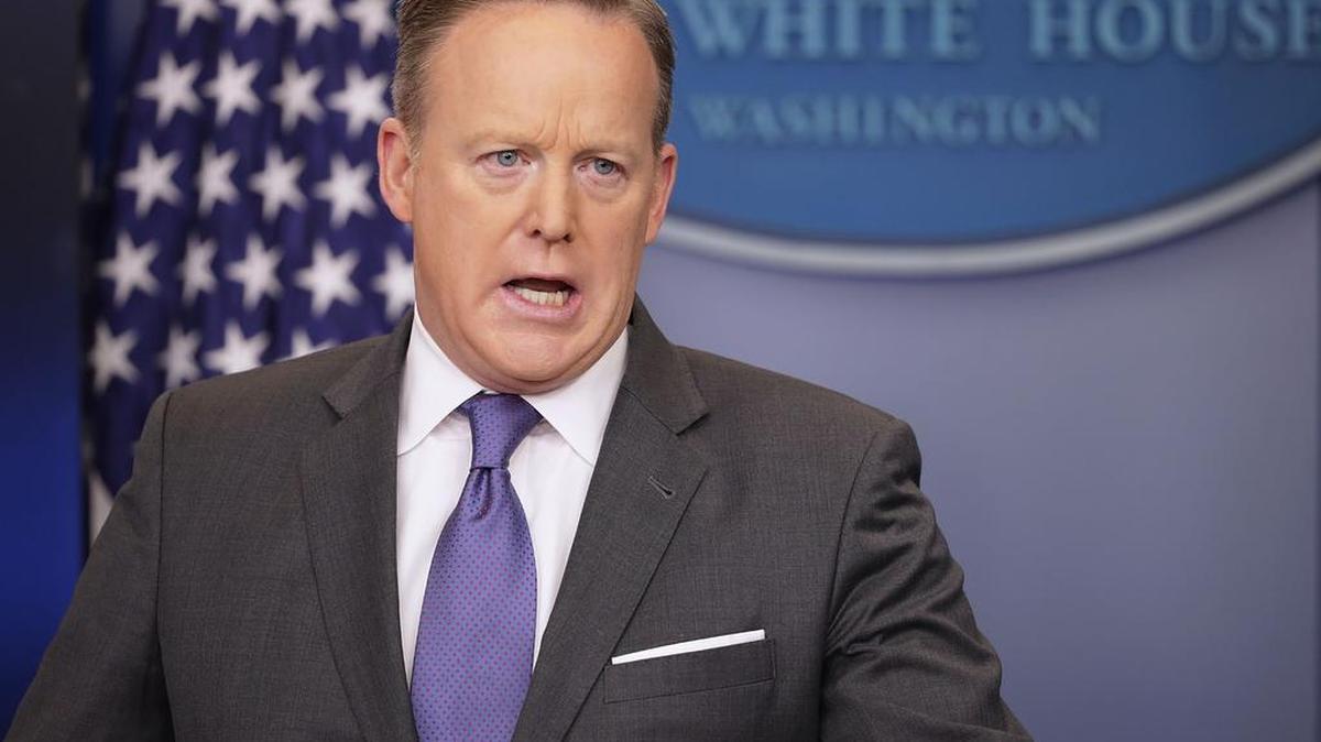 El portavoz de la Casa Blanca, Sean Spicer.